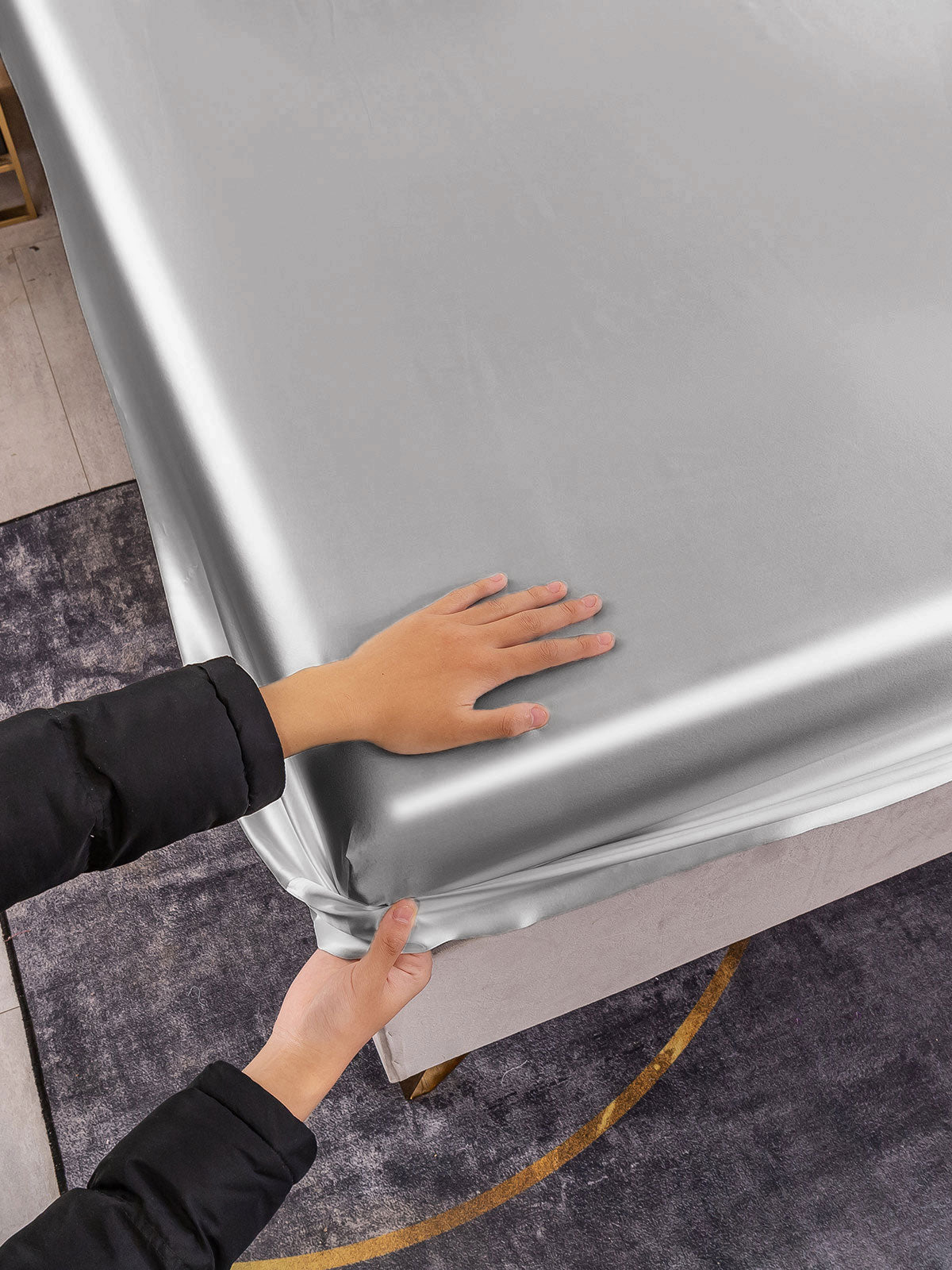 [Silver] SilkSilky-AU 19Momme Pure Silk Sheet 006