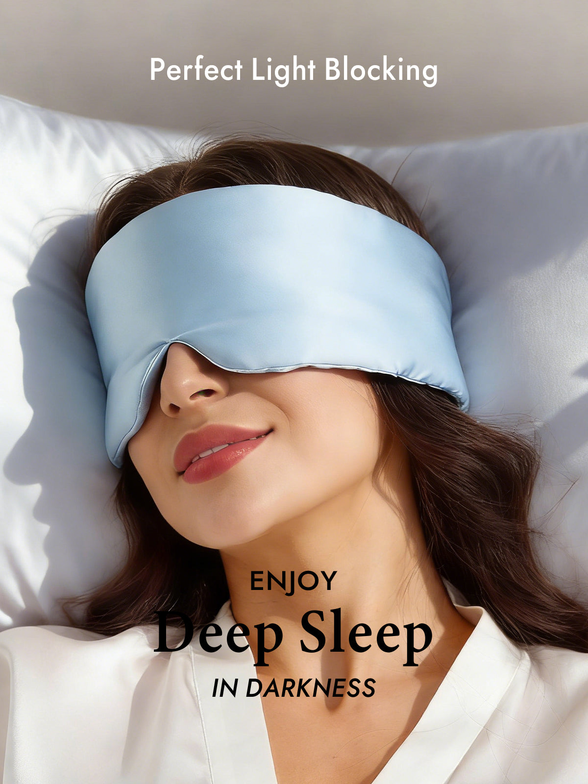 [Light Blue] SilkSilky-AU Sleep Mask 003
