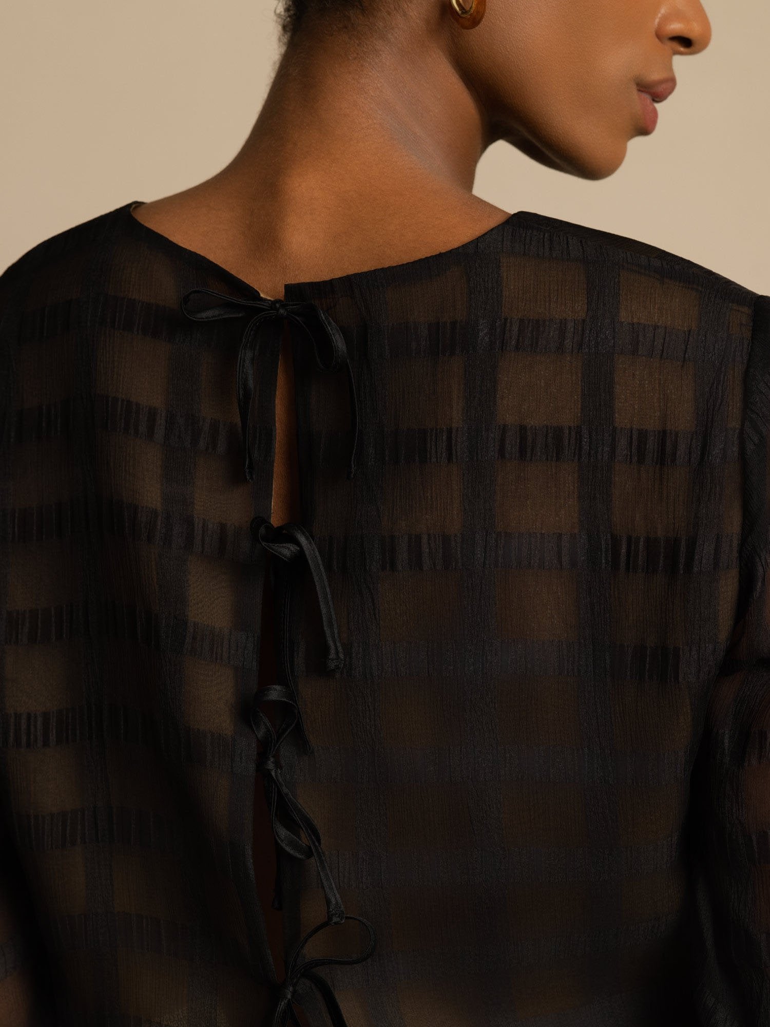 [Black] SilkSilky-AU Pure Silk Long Sleeve Round Neck Women''s Outfit Sets 004