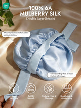 [Sky Blue] SilkSilky-AU Sleep Cap 002