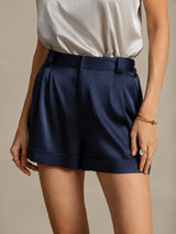 [Dark Blue] SilkSilky-AU Women's Shorts 003