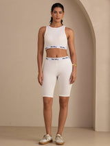 [White] SilkSilky-AU Womens Shorts 007