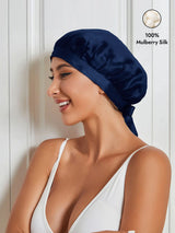 [Dark Blue] SilkSilky-AU Sleep Cap 001