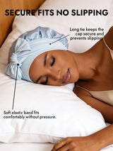 [Sky Blue] SilkSilky-AU Sleep Cap 004