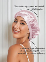 [Light Pink] SilkSilky-AU Sleep Cap 003