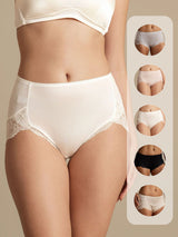 [White] SilkSilky-AU 100% Silk Jersey Panty 001