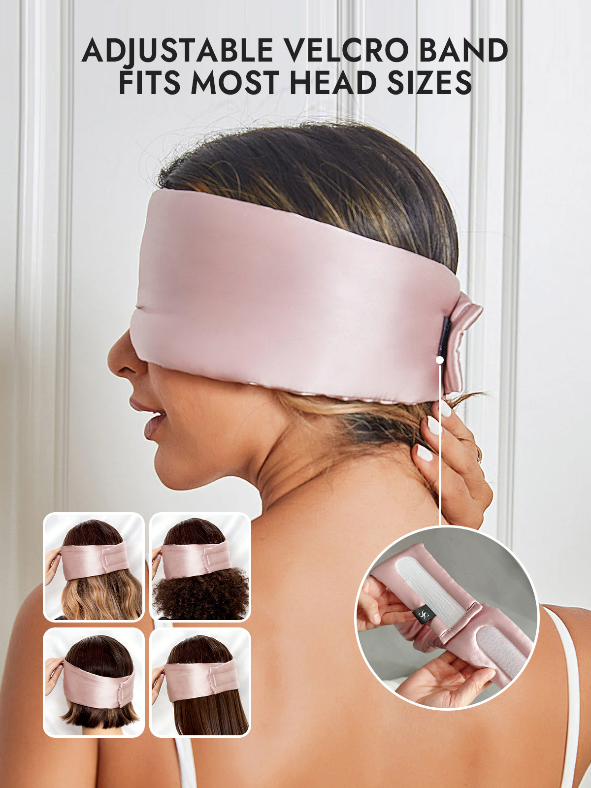 [Light Pink] SilkSilky-AU 19Momme Pure Silk Eye Mask 004