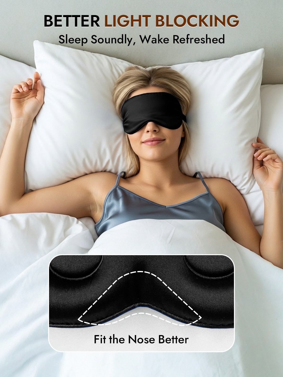[Black] SilkSilky-AU Eye Mask 003