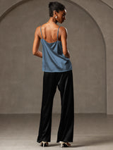 [Real Teal] SilkSilky-AU Spaghetti Strap Camisole 006