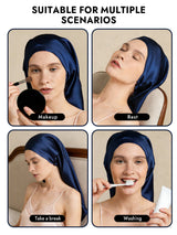 [Dark Blue] SilkSilky-AU Sleep Cap 007