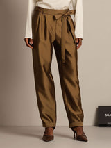 [Bronze] SilkSilky-AU 32Momme Wool Womens Pants 007