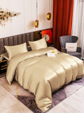 SilkSilky AU 19Momme Pure Silk Bedding Set Beige 001