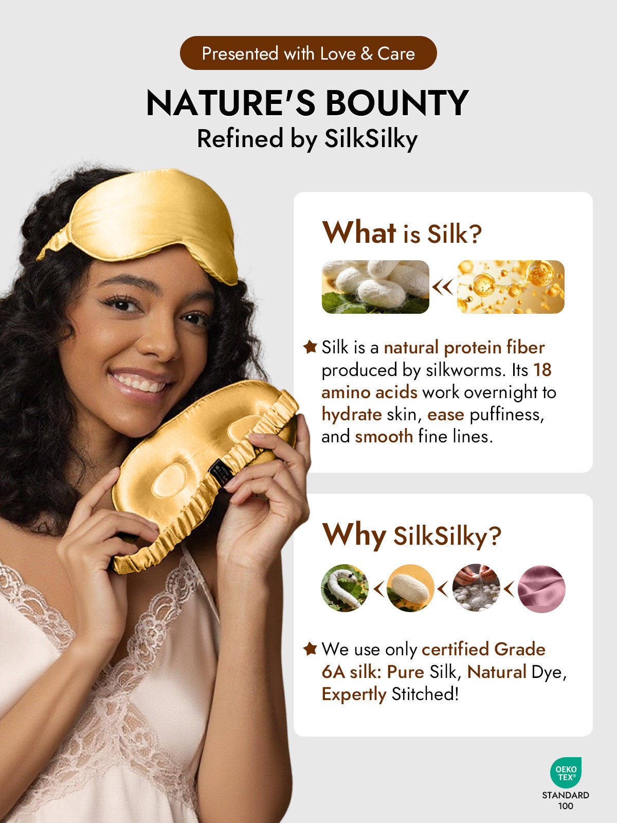 [Champagne] SilkSilky-AU Eye Mask 006