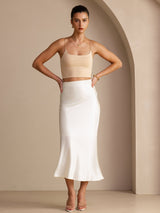 [Ivory] SilkSilky-AU Skirt 005