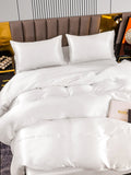 SilkSilky AU 22Momme Pure Silk Bedding Set White 005