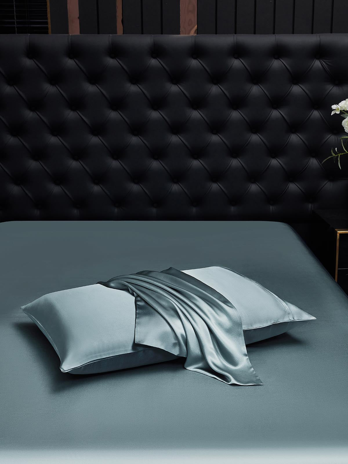 [Grayish Blue] SilkSilky-AU 22Momme Pure Silk Pillowcase 002