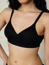 [Black] SilkSilky-AU Silk Jersey Bra 002
