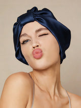 [Dark Blue] SilkSilky-AU Sleep Cap 001