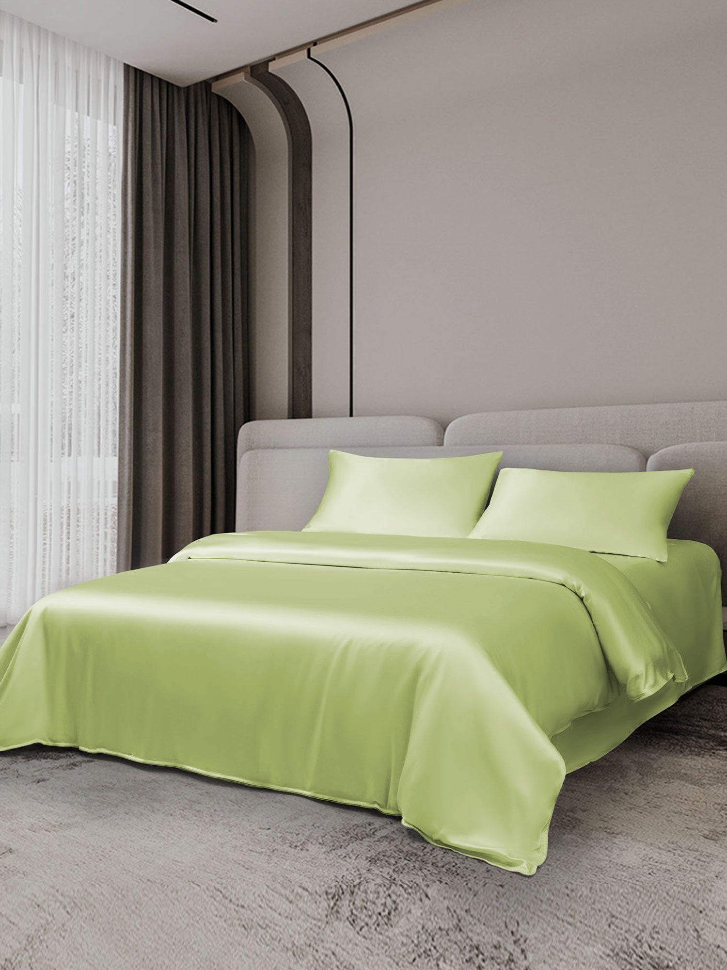 [Mint Green] SilkSilky-AU 19Momme Bedding Set 002