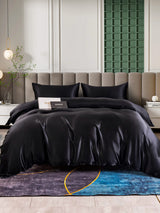 [Black] SilkSilky-AU 25Momme Bedding Set 001