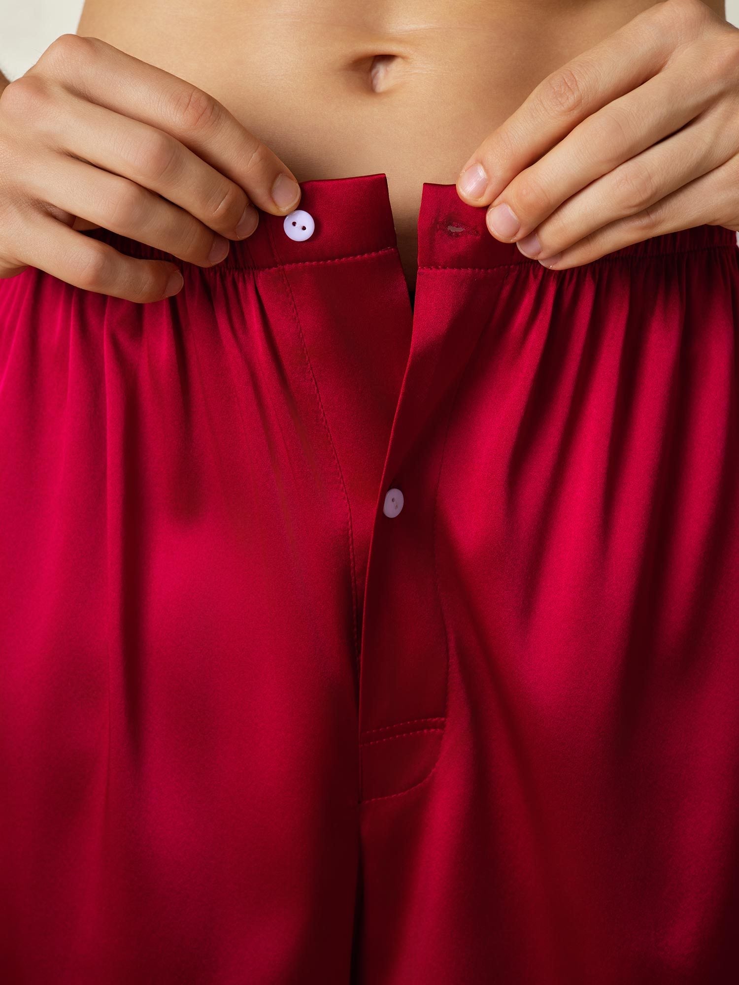 [Wine] SilkSilky-AU Pure Silk Mens Sleep Bottoms 007