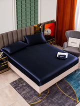 [Dark Blue] SilkSilky-AU 25Momme Bedding Set 001