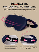 [Dark Blue] SilkSilky-AU 22Momme Sleep Mask 004