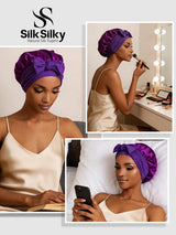 [Purple] SilkSilky-AU Sleep Cap 005