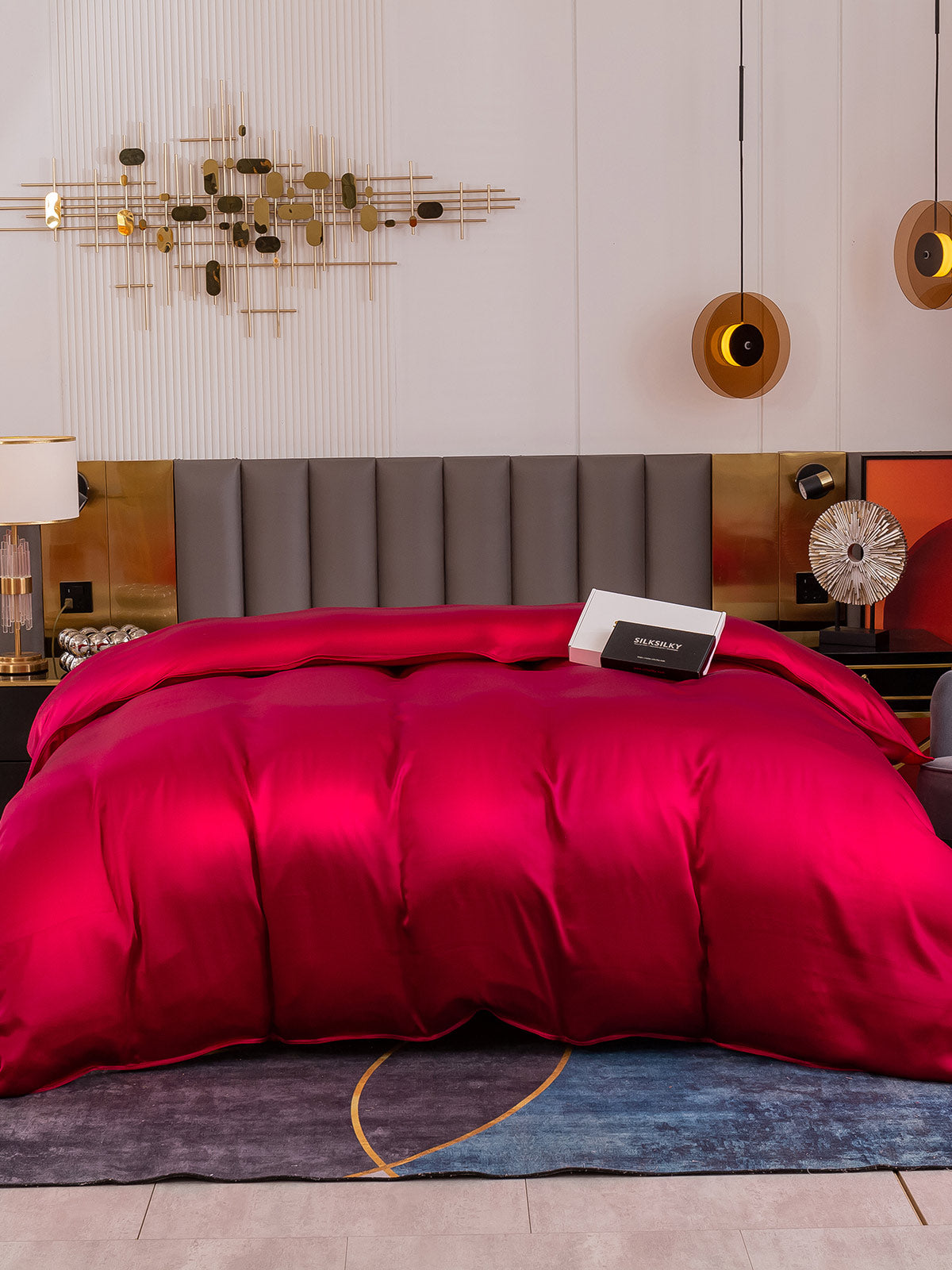 [Wine] SilkSilky-AU 19Momme Duvet Covers 002