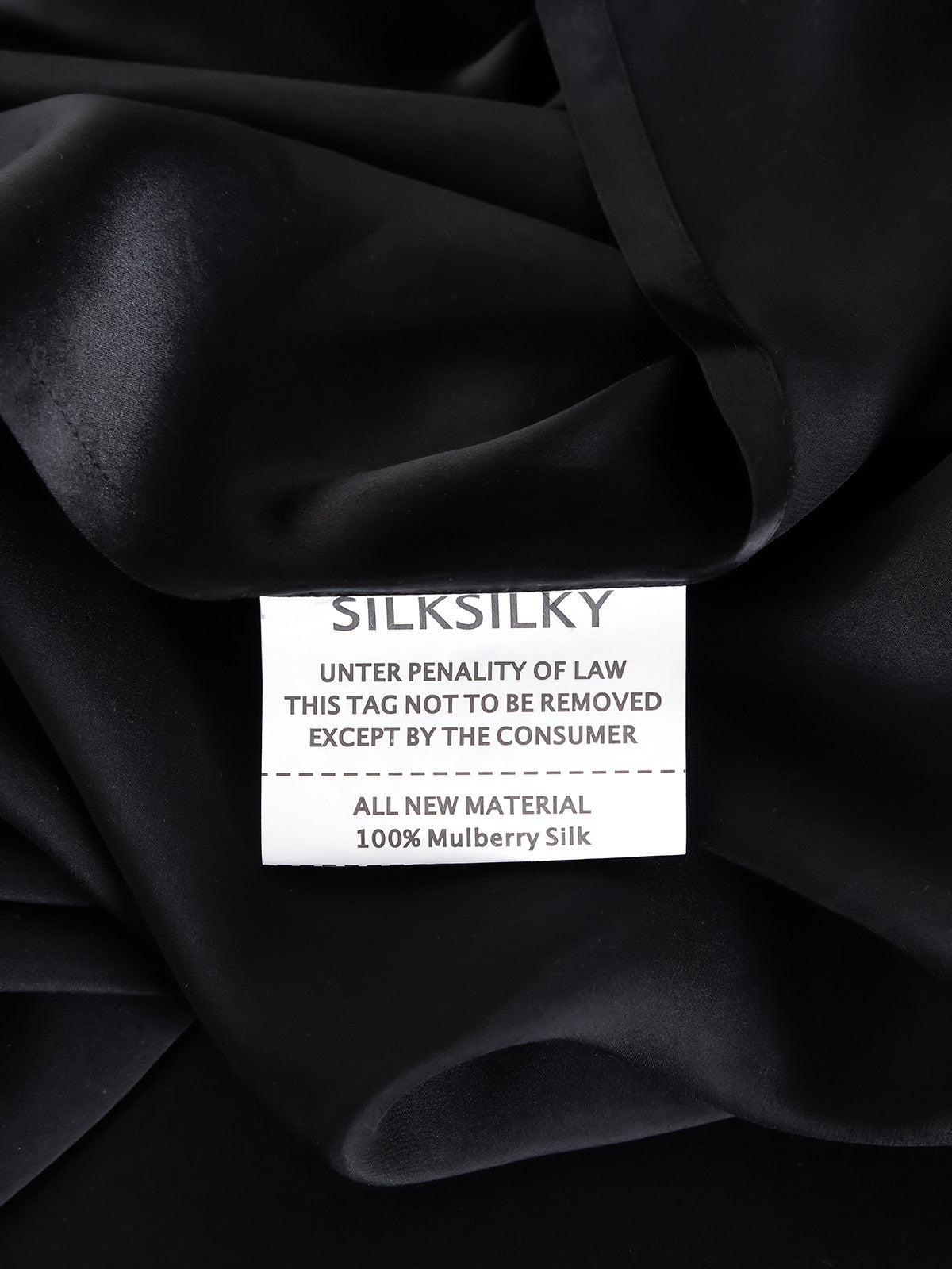 SilkSilky AU 19Momme Pure Silk Bedding Set Black 006