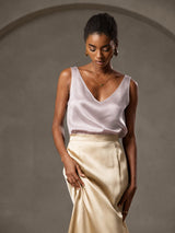 [Shadow Gray] SilkSilky-AU Sleeveless V Neck Camisole 004