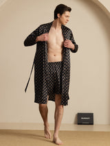 [Black Chain] SilkSilky-AU Long Sleeve Men's Pyjamas 007