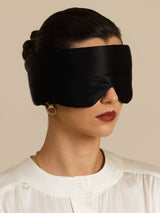 [Black] SilkSilky-AU Sleep Mask 001