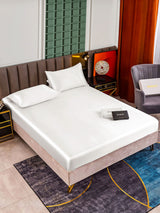 [White] SilkSilky-AU 25Momme Bedding Set 001