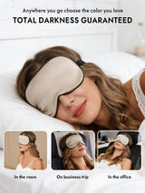 [Beige] SilkSilky-AU Sleep Mask 006