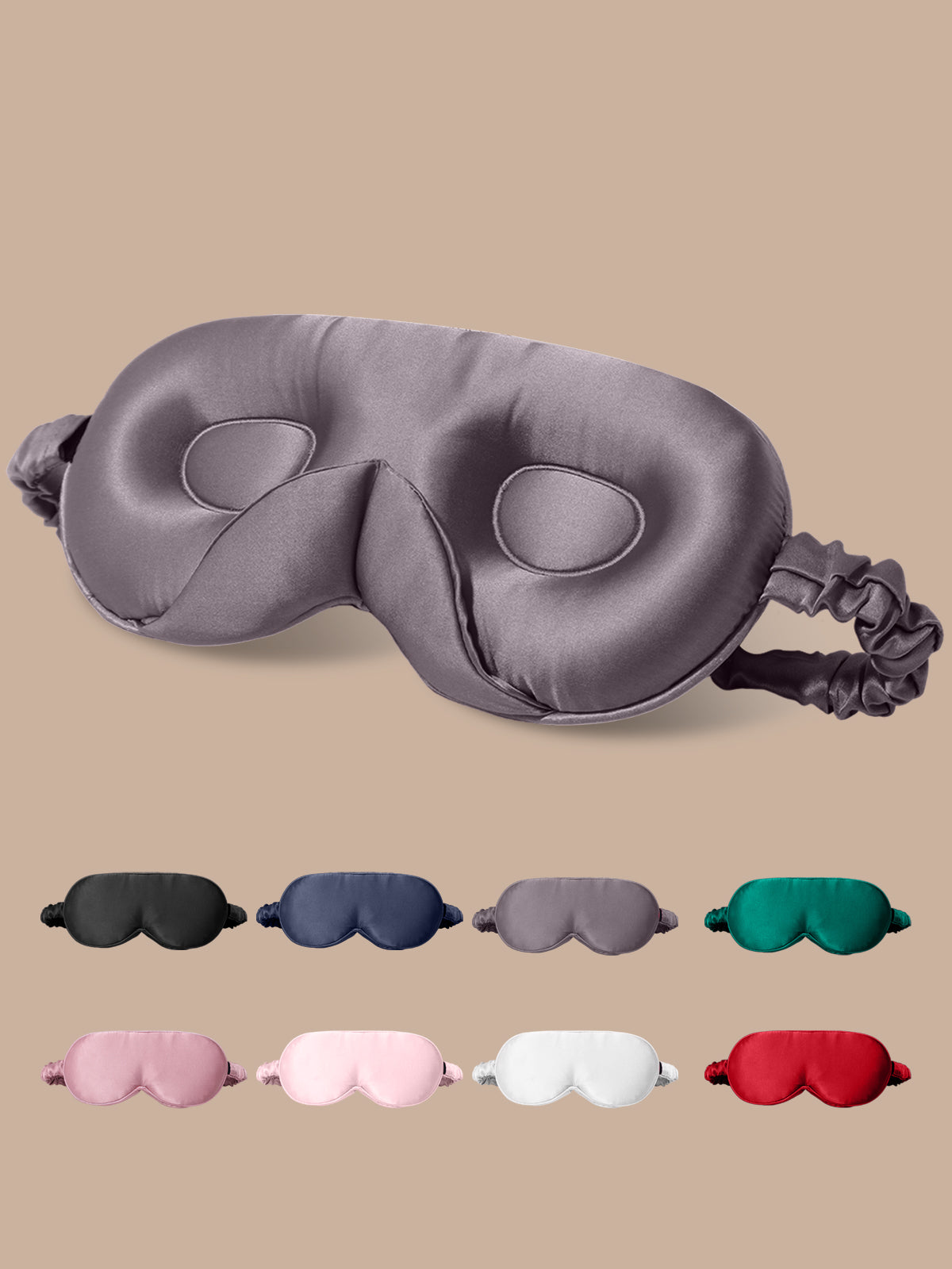 [Dark Gray] SilkSilky-AU Pure Silk Eye Mask 001