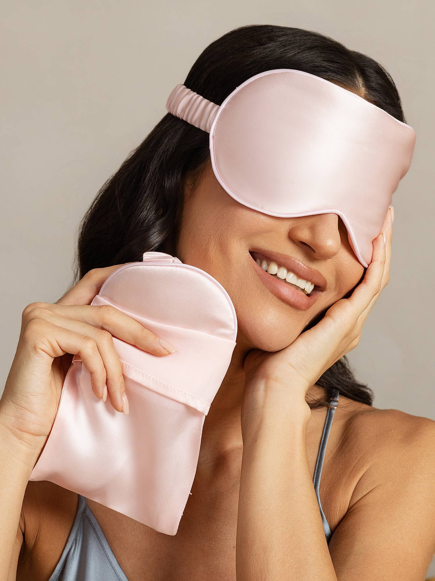 [Pink] SilkSilky-AU Pure Silk Eye Mask 002