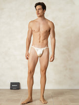 [White] SilkSilky-AU Pure Silk Men's Underwear 004