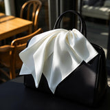 [White] SilkSilky-AU Scarf 001