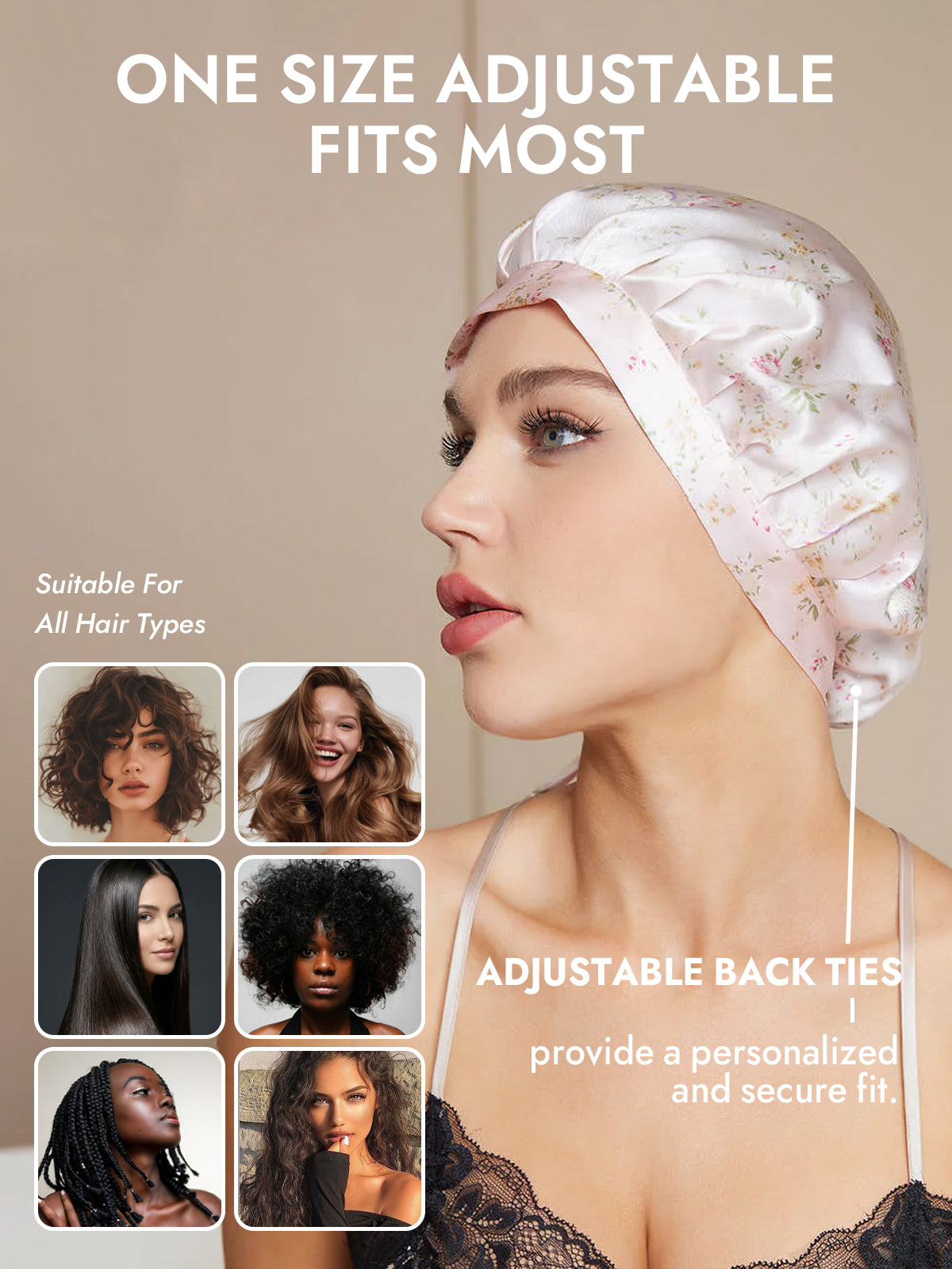 [Multi] SilkSilky-AU Pure Silk Sleep Cap 005