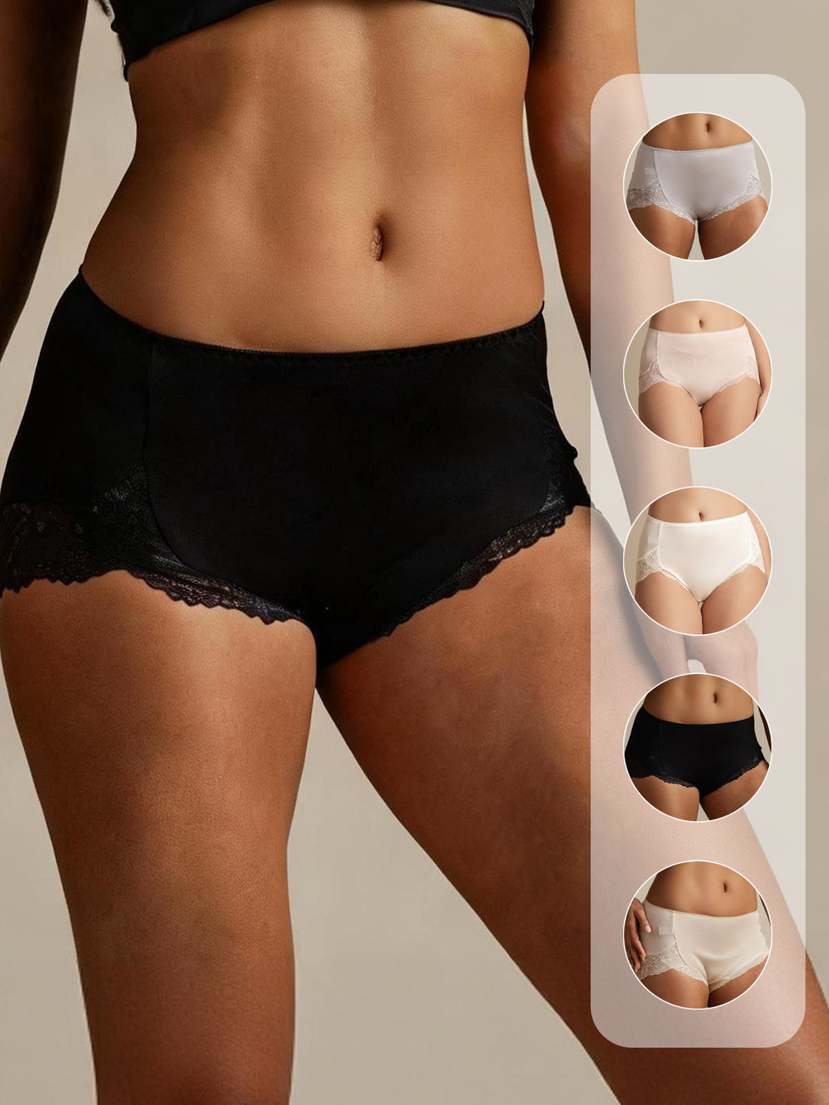 [Black] SilkSilky-AU Panty 001