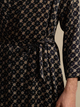 [Black Chain] SilkSilky-AU Long Sleeve Mens Robe 007