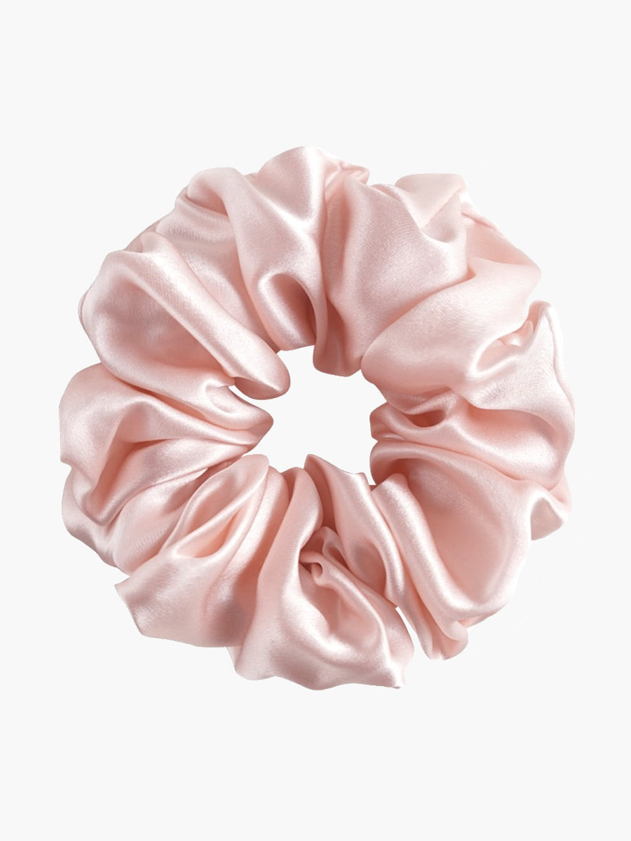 SilkSilky-AU 19Momme Pure Silk Scrunchie LightPink 004