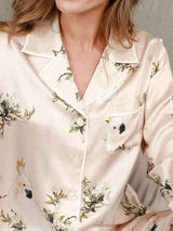 [Light Pink] SilkSilky-AU Pure Silk Womens Pajamas 006