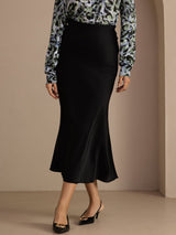 [Black] SilkSilky-AU Skirt 001