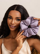 [Deep Purple] SilkSilky-AU Scrunchie 001