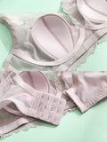 Concise Lace Wireless Silk Knitted Bra (Panty not included)