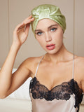 SilkSilky AU Pure Silk Sleep Cap LightGreen 002