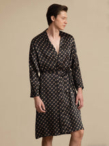 [Black Chain] SilkSilky-AU Long Sleeve Mens Robe 004