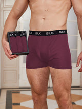 [Wine] SilkSilky-AU 100% Silk Jersey Men's Underwear 002
